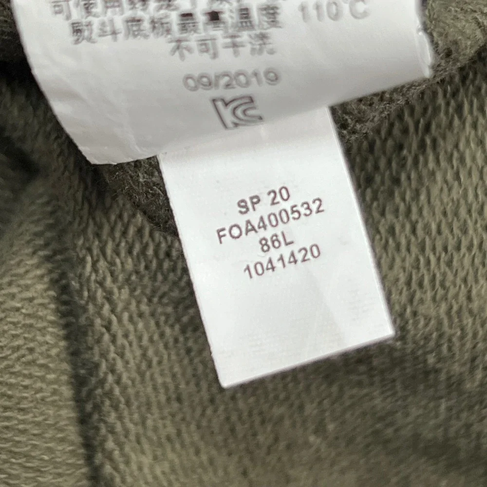 Oakley Mens Full Zip Hoodie Green Regular Fit Logo FOA400532 Size Large L - Picture 4 of 8